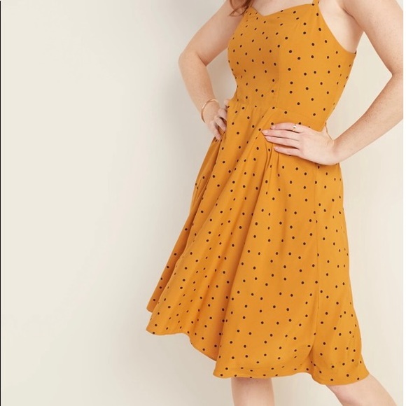 Old Navy Dresses & Skirts - ♥️SOLD♥️ Old Navy Yellow Polka Dot Dress